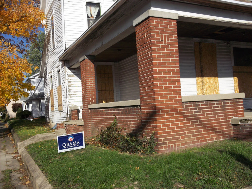 A house on Grand Avenue in Connersville, Indiana - October 2012