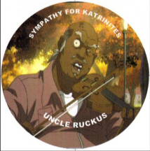 Uncle Ruckus playing a sad song on the violin