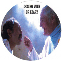 Dr Timothy Leary giving Cheech Marin "the key to the universe"