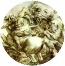 Da Vinci Battle of Anghiari pinback button
