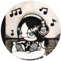 emo girl listening to music