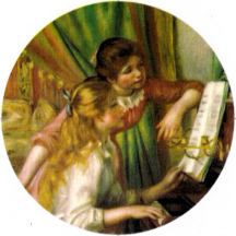 Young Girls at the Piano by Renoir