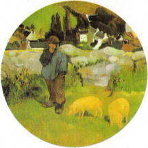 The Swineherd, Brittany, (1888) - Paul Gauguin
