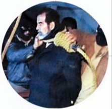 Saddam Hussein being hung