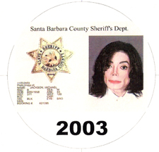 Michael Jackson 2003 mugshot