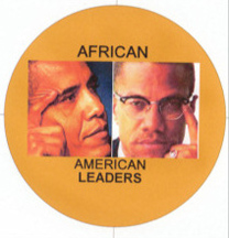 Barack Obama and Malcolm X - African, American Leaders