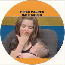 Piper Palin fixing Trig's hair