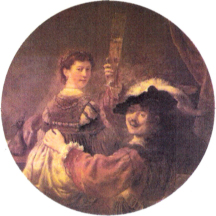 Rembrandt and his old lady Saskia