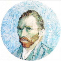 Vincent Van Gogh blue self-portrait
