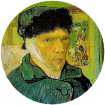 Self-Portrait with Bandaged Ear  1889 by Vincent Van Gogh
