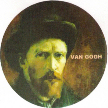 Self-Portrait with Dark Felt Hat  1886 by Vincent Van Gogh