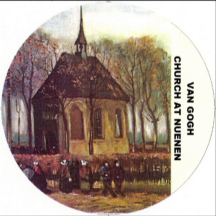 Congregation Leaving the Reformed Church in Neunen by Vincent Van Gogh  1884