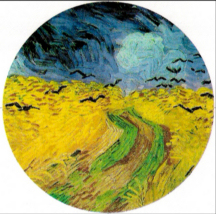 Wheatfield with Crows 1890 - Vincent Van Gogh Magnet
