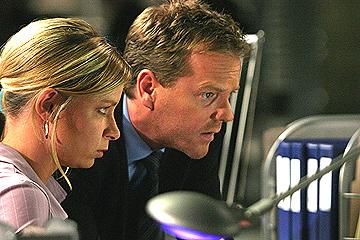Jack Bauer and Chloe O'Brian from 24