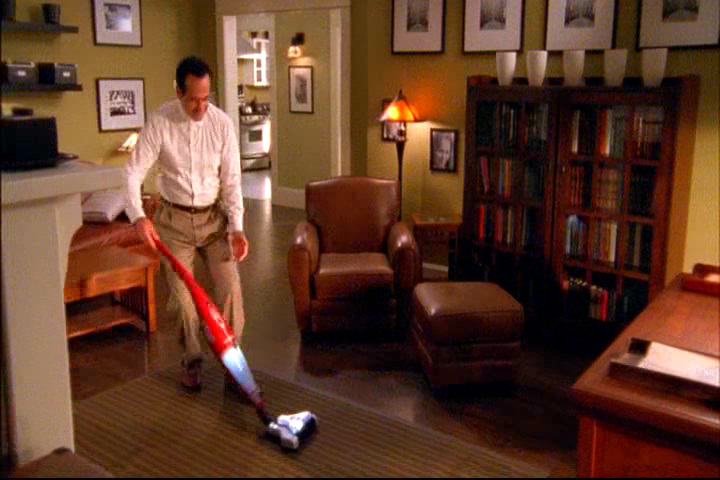 Mr. Monk cleaning