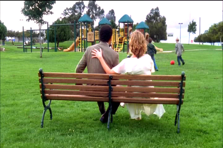 Trudy and Adrian Monk at a playground