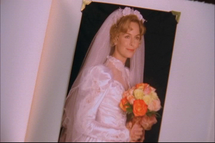 Trudy Monk in her wedding dress