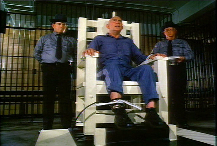 Andy Griffith in the electric chair