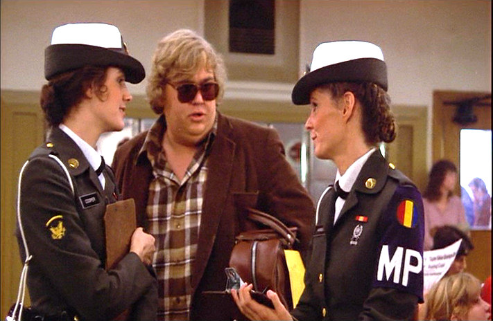 Sean Young, John Candy and P.J. Soles in Stripes, 1981