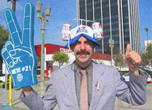 foam finger "We're #2!"