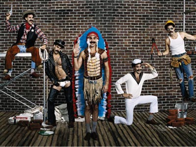 Borat as the Village People