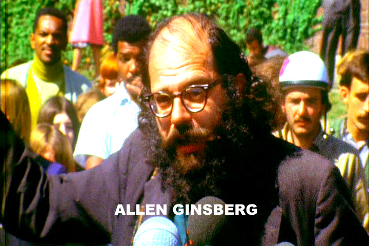 Allen Ginsberg, spiritual guru to the Yippies