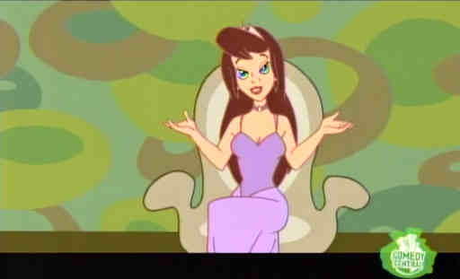 Princess Clara spreads her arms signalling acceptance of gay marriage - Drawn Together picture
