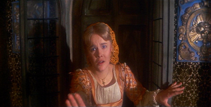Natasha Pyne as Bianca in the 1967 movie Taming of the Shrew