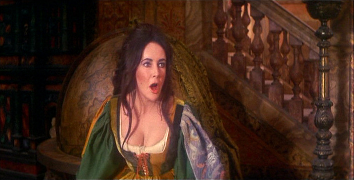 Elizabeth Taylor is furious as Katherina