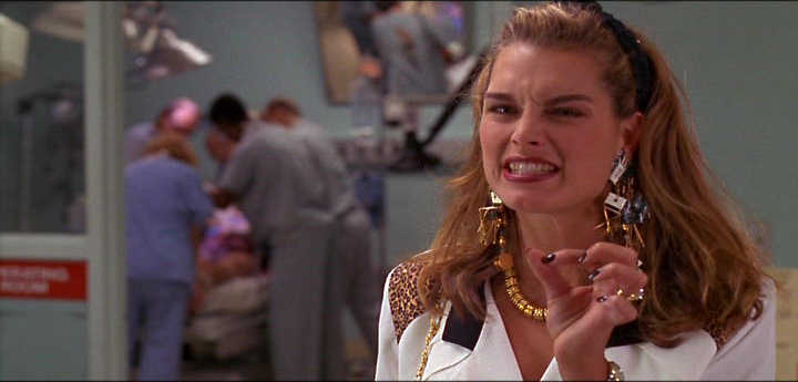 sarcastic look from Brooke Shields