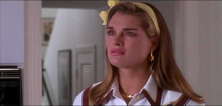 Brooke Shields crying