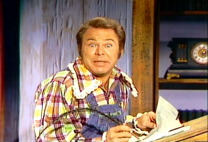 Roy Clark making a funny face
