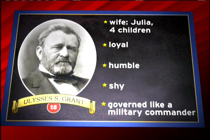 Ulysses S Grant presidential checklist