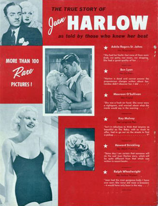 Jean Harlow tribute magazine