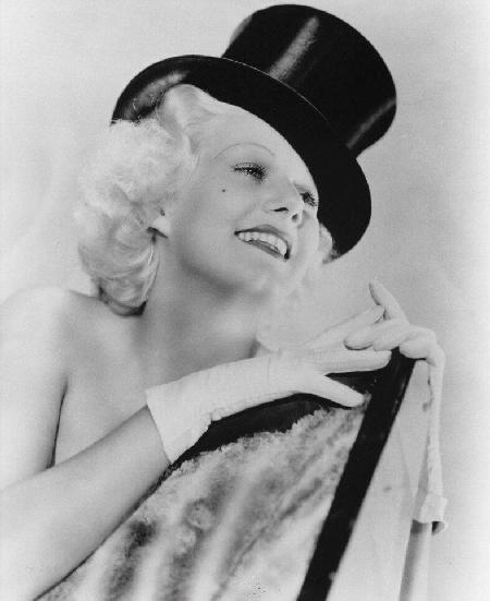 Jean Harlow in tophat