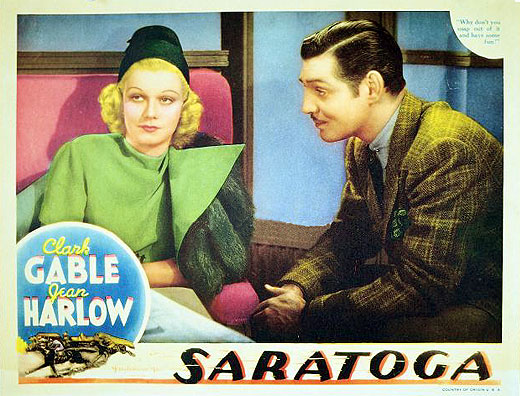 Clark Gable and Jean Harlow in Saratoga