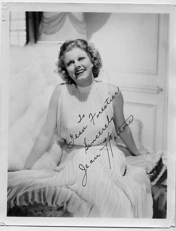 Jean Harlow autograph