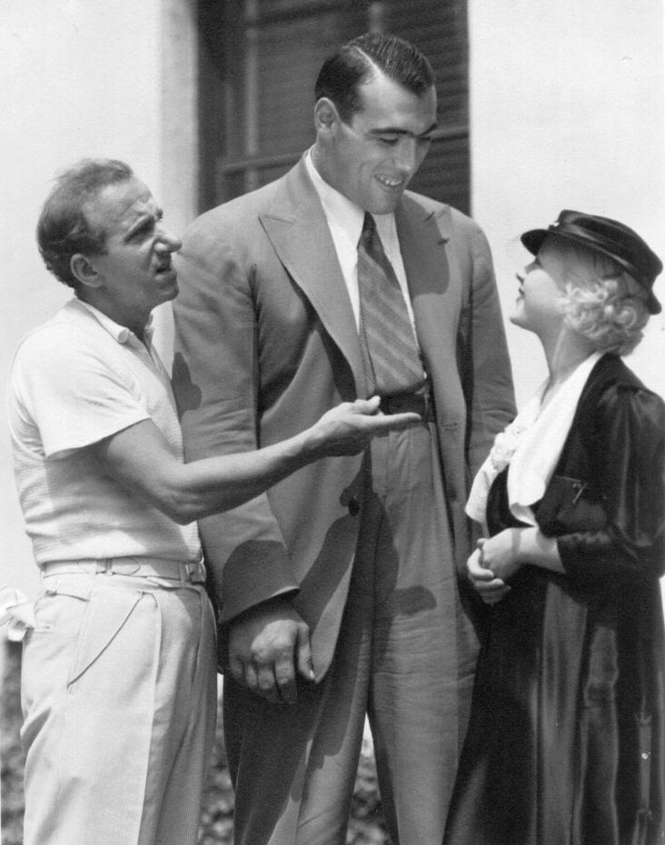 Jimmy Durante and Jean Harlow