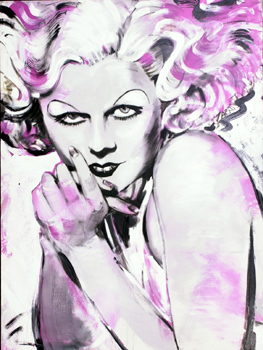 Jean Harlow painting