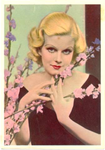 painted Jean Harlow photo