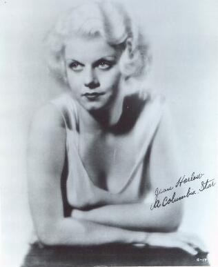 autographed Jean Harlow picture