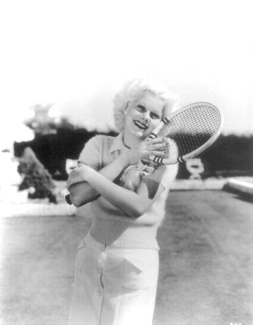 Jean Harlow loved tennis
