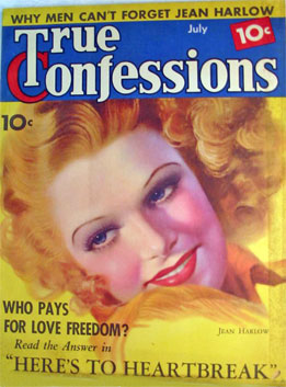 Jean Harlow True Confessions magazine