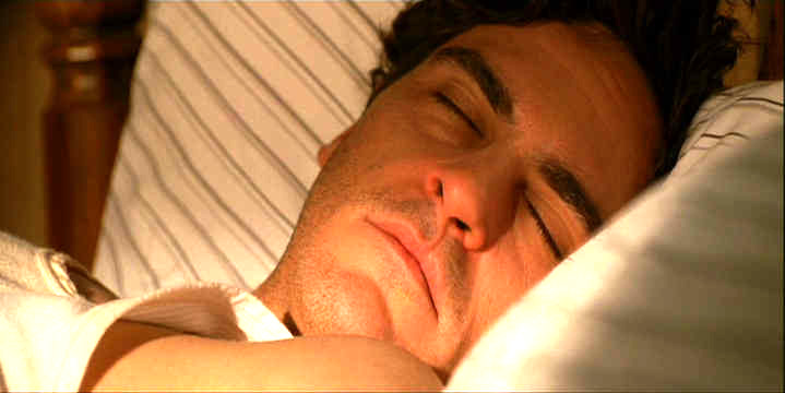 Joaquin Phoenix sleeping