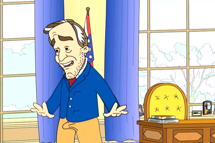 President George HW Bush and his presidential boner