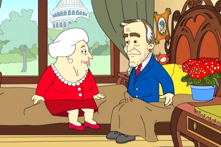 Barbara Bush, George HW Bush, and the presidential wood