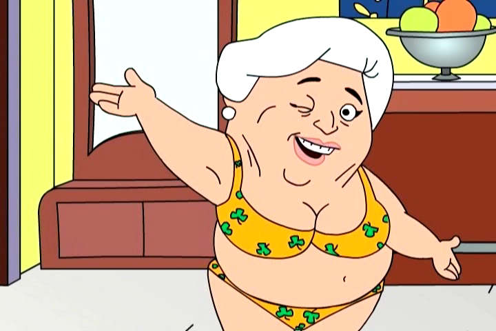 Barbara Bush in a bikini