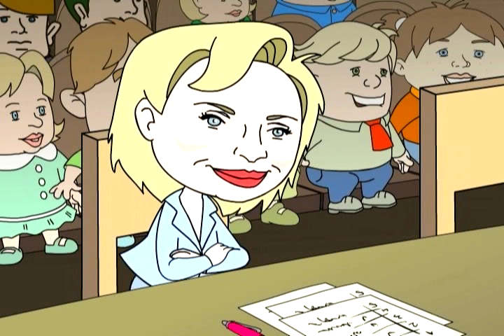 mean looking Lil' Hillary Clinton