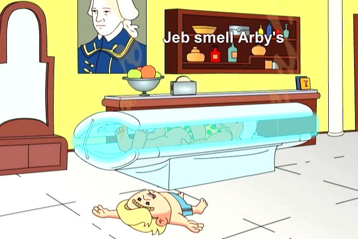 Lil' Jeb Bush smells Arby's