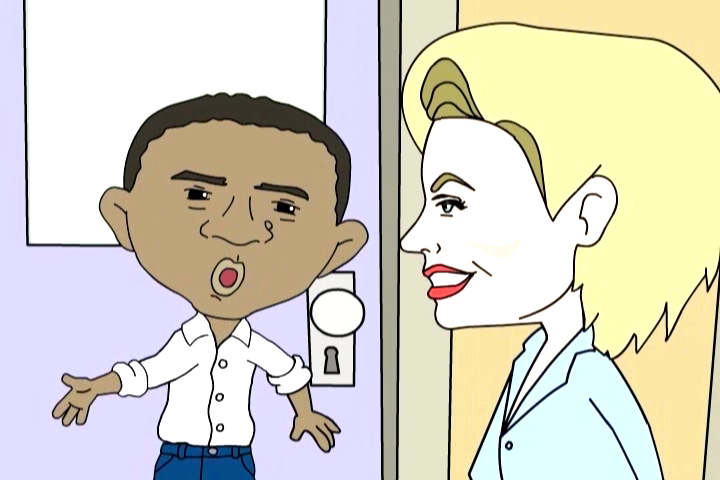 Barack Obama cartoon